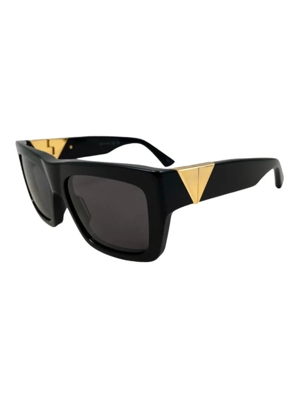 Bottega Veneta Sunglasses Square Frame BV Black Gold Eyewear